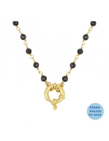 Gold Kito Black Necklace