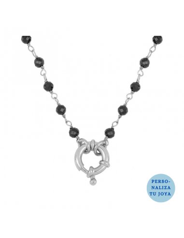 Silver Kito Black Necklace