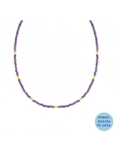 Gold Jana Purple Necklace
