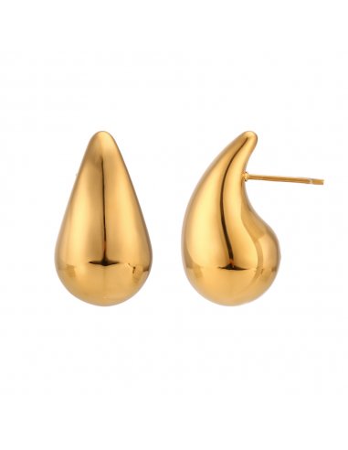 Earrings Gold Big Drop
