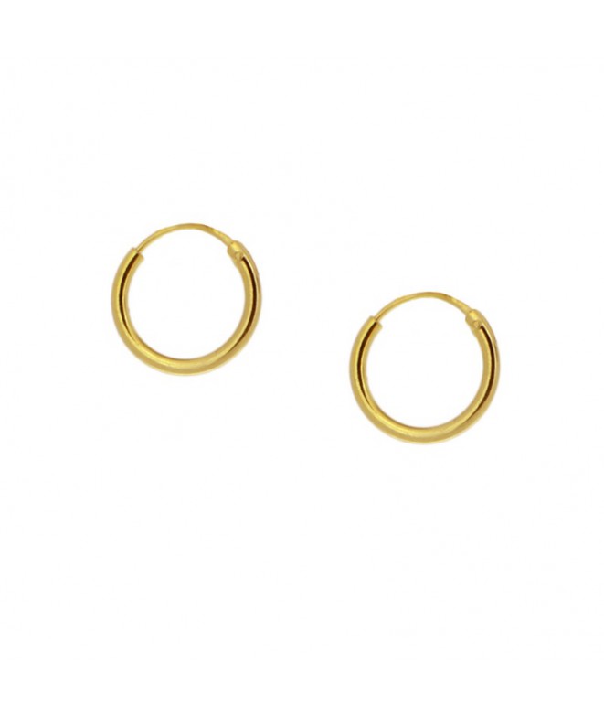 Gold Hoop 12mm Earrings