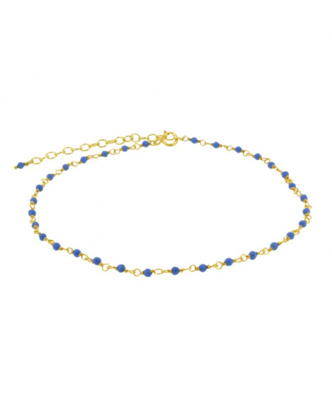 Anklet Gold Turquesa
