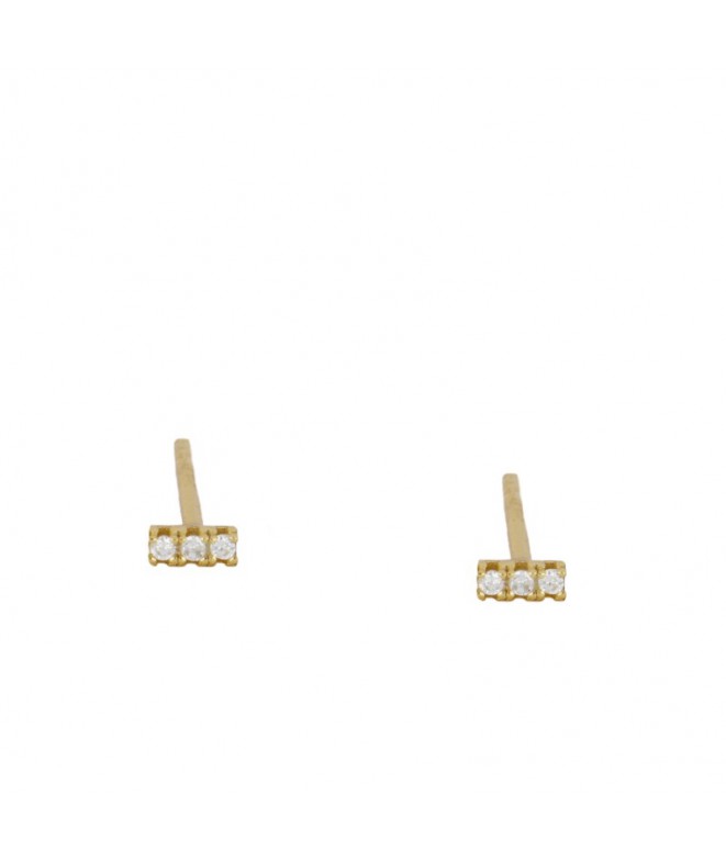 Earrings Gold Mini Bar