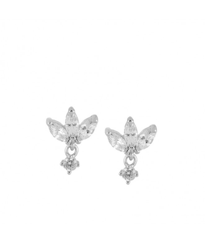 Silver Roses Earrings