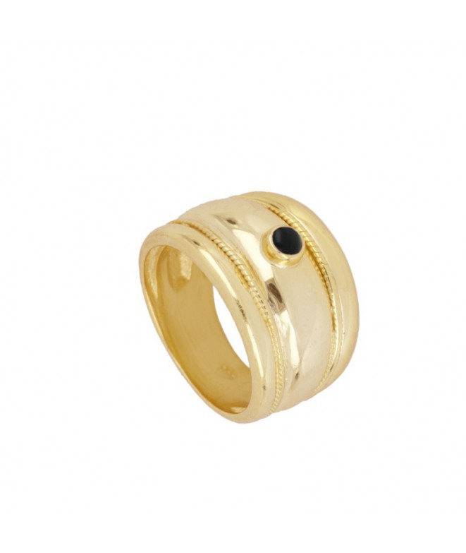 Gold Makati Black Ring