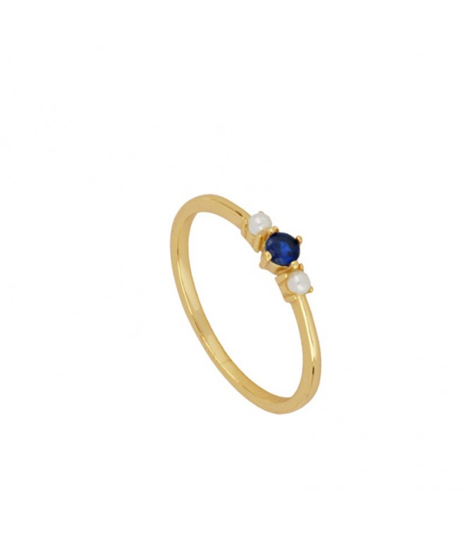 Gold Gala Blue Ring