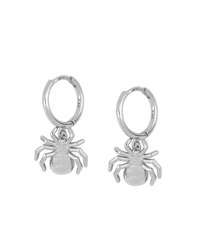 Earrings Silver Spider