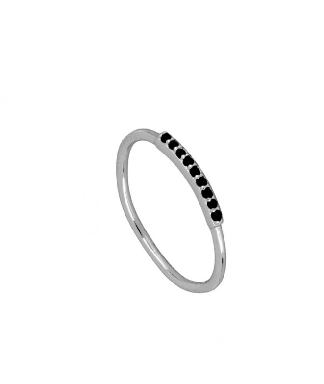 Silver Zurich Black Ring