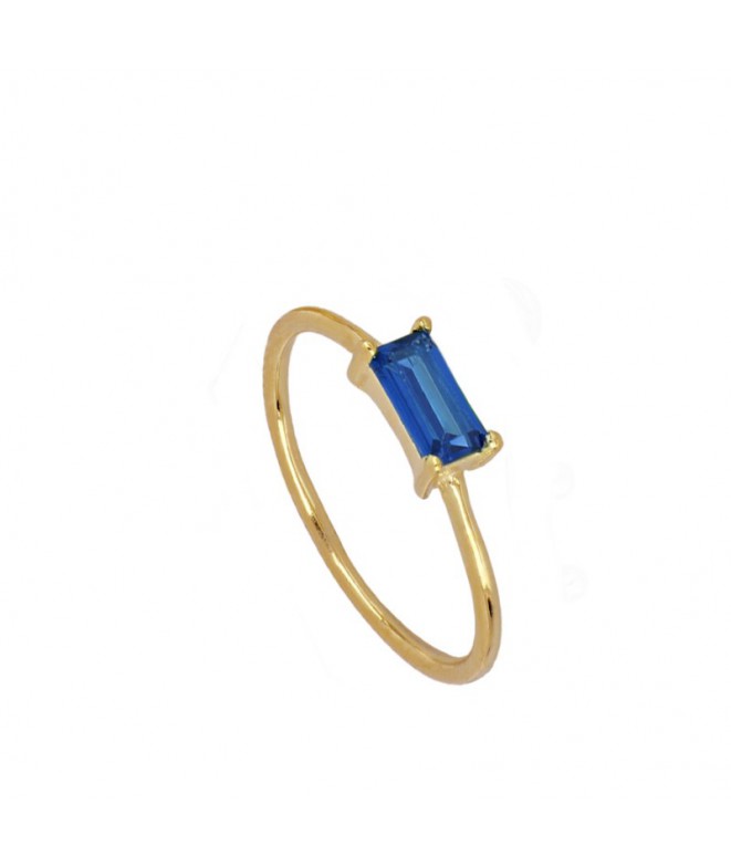 Gold Nandi Blue Ring