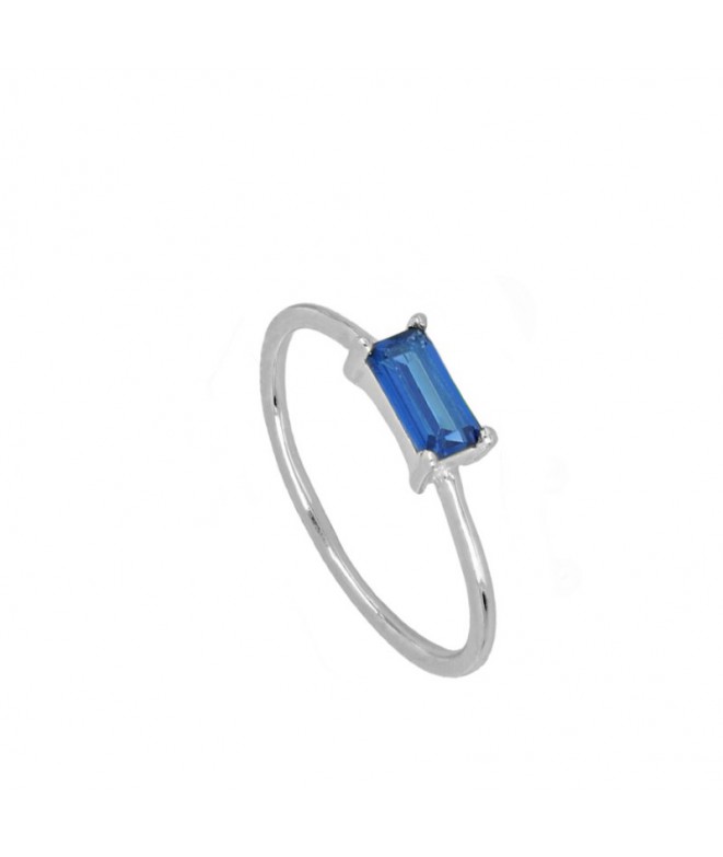Silver Nandi Blue Ring