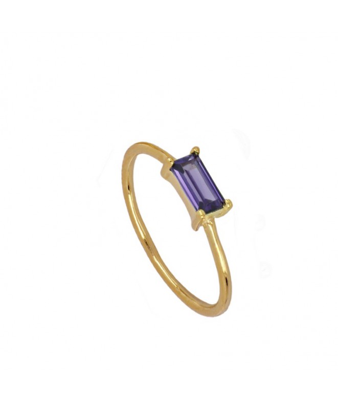 Gold Nandi Purple Ring
