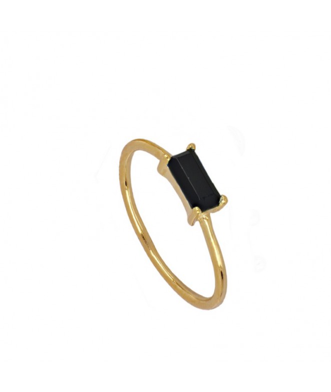 Gold Nandi Black Ring