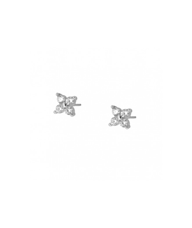 Silver Shiny Star Earrings
