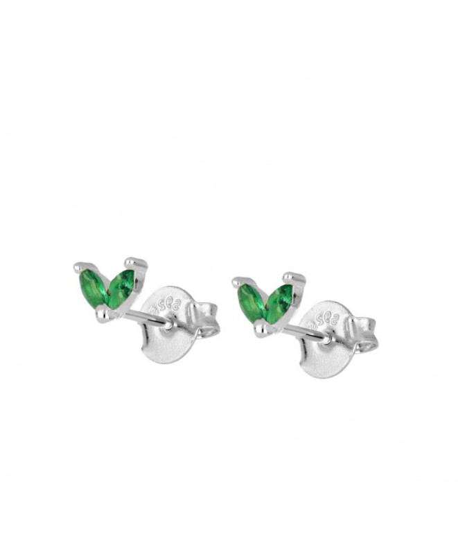 Earrings Silver Uve Green