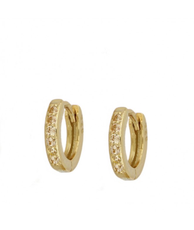 Earrings Gold Spring Champagne