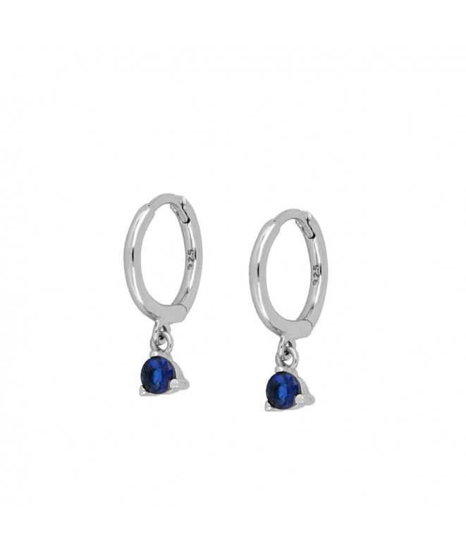 Silver Jimmy Blue Earrings