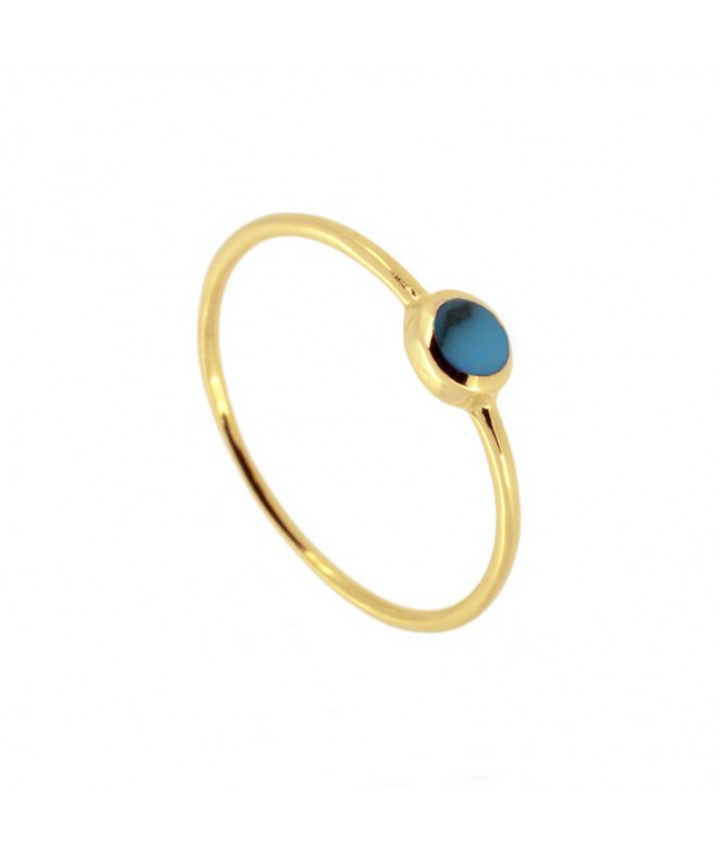 Gold Drop Turquesa Ring