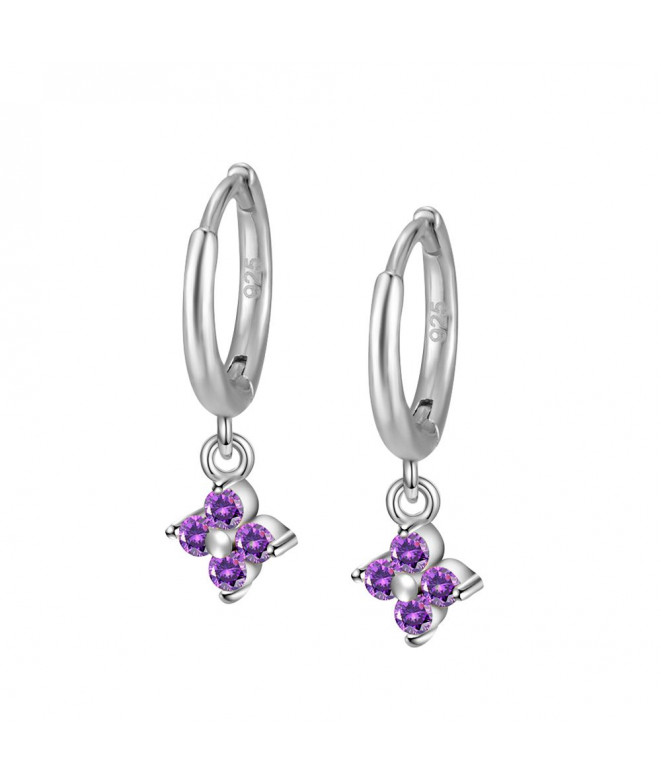 Earrings Silver Marlyn Purple