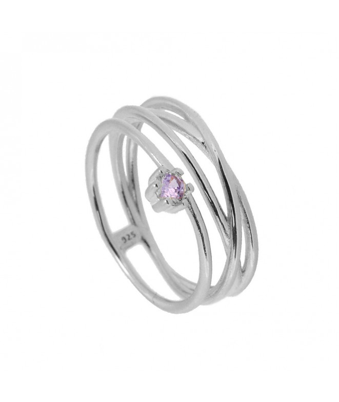 Silver Greta Purple Ring