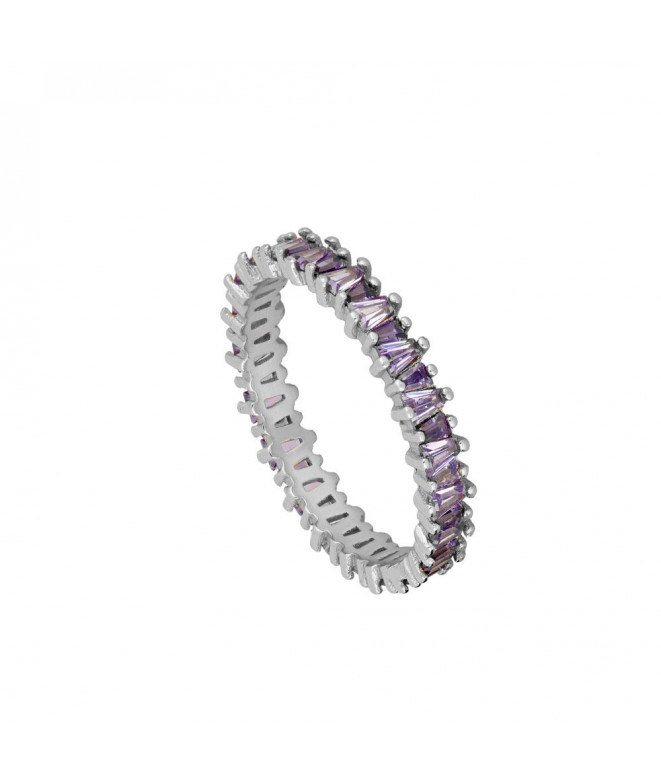 Silver Mingu Purple Ring