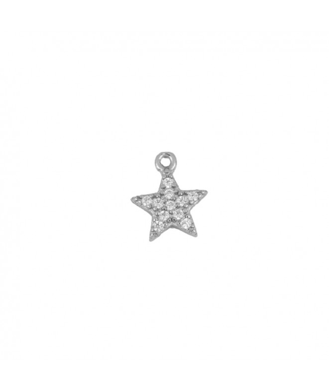 Charm Silver Crystal Star
