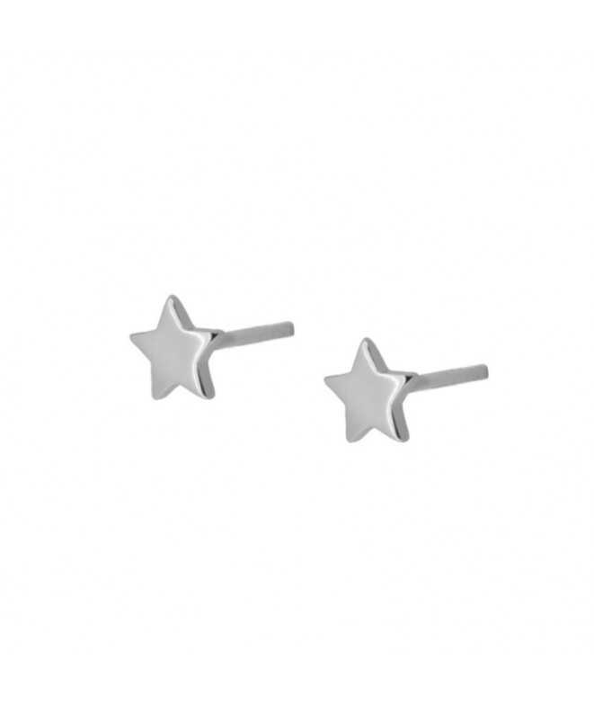 Silver Star Earrings