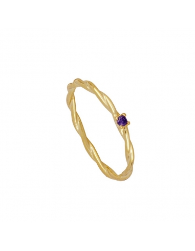 Ring Gold Marina Purple