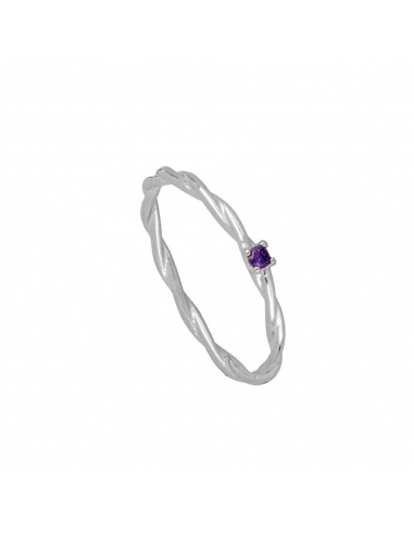 Ring Silver Marina Purple