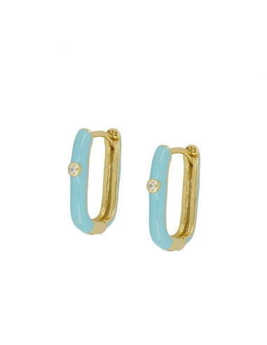 Earrings Gold Cozy Blue