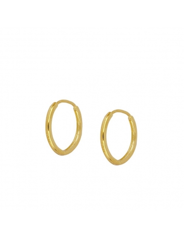 Earrings Gold Basic 18mm