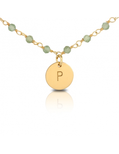 Necklace Gold Mite Green