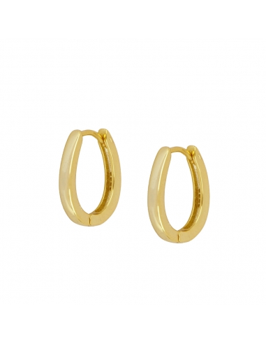 Earrings Gold Oval