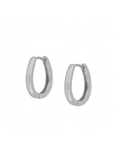 Earrings Silver Oval