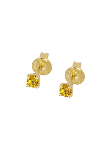 Earrings Gold Picnic Yellow