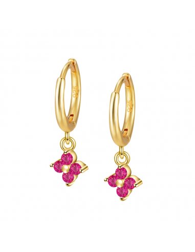 Earrings Gold Marlyn Pink