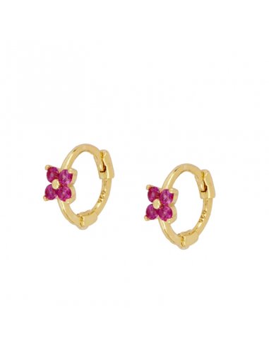 Earrings Gold Talis Pink