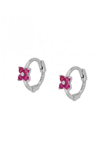Earrings Silver Talis Pink