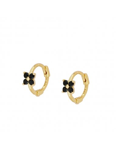 Earrings Gold Talis Black