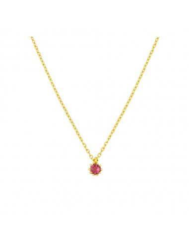 Necklace Gold Lamp Pink