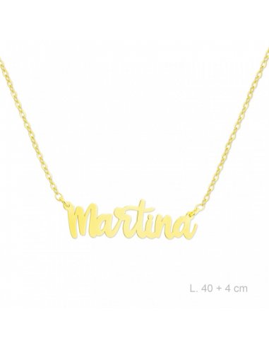 Collar Gold Name Letra Adriana